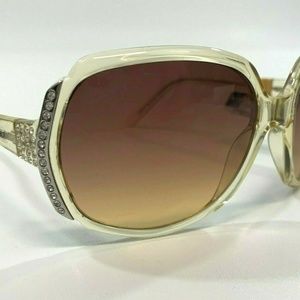 Fossil Sunglasses Meadow Light Yellow Bling NWT